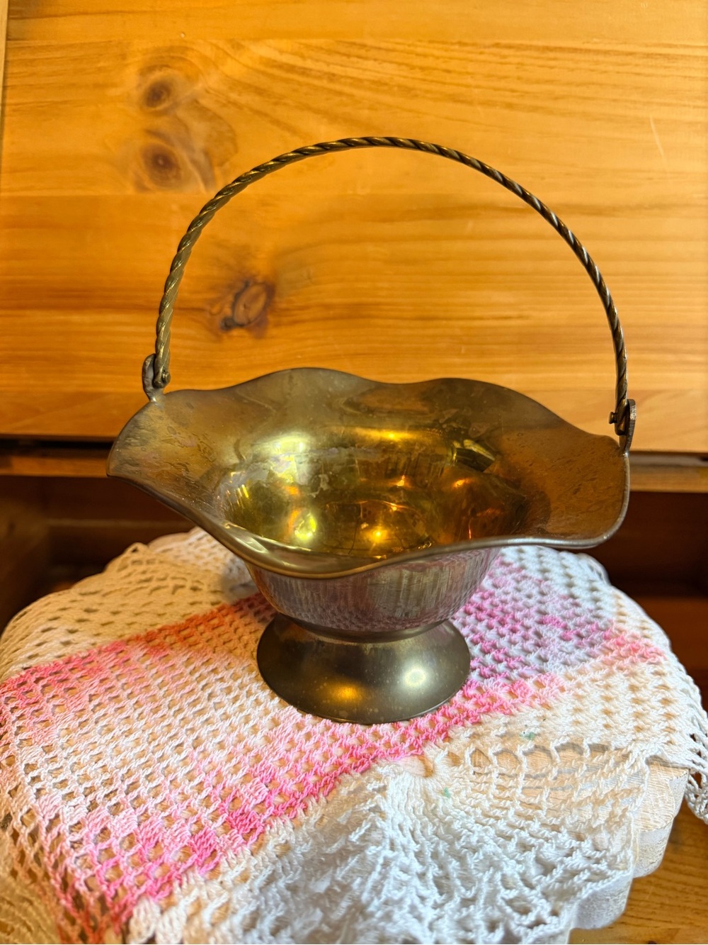 Brass Decorative Handle Bowl